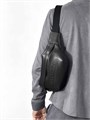 BURBERRY поясная сумка кожа черного цвета СЛ-00194