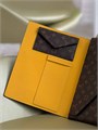 LV папка Travel Storage Bag коричневая канва монограмм золото ПК-00781