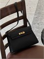 HERMES сумка Elan кожа Шевре черная золото СК-00434