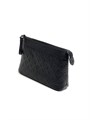 LV борсетка клатч Pochette Voyage Souple из черной кожи с тиснением монограмма БР-2610
