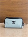CHANEL косметичка текстиль голубая маленькая НС-01711