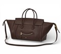 CELINE сумка коричневая кожа на золоте СК-00754