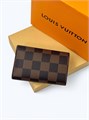 LV ключница коричневая канва шашка КЧ-00114