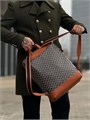 GOYARD рюкзак канва с коричневыми кожаными ручками РК-1744