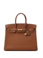 HERMES сумка Birkin 35 см кожа Того кэмел золото СК-01149