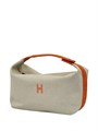 HERMES косметичка Bride-a-Brac текстиль на молнии большая оранжевая НС-00816