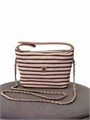 CHANEL Сумка Hobo Clutch текстильная розовая золото СК-01643