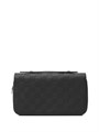 LV кошелек XL с ручкой кожа шашка черный КЛ-0877