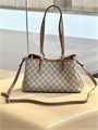 GUCCI сумка GG Emblem канва коричневая золото СК-01464