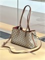 GUCCI сумка GG Emblem канва коричневая золото СК-01464