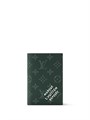 LV обложка на паспорт канва деним монограмма зеленая ОП-01106