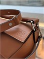 LOEWE сумка Puzzle гладкая кожа кэмел серебро 24 см СК-00909