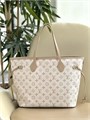 LV сумка тоут Neverfull бежевая канва монограмма бежевая кожа того маленькая СК-01321