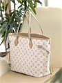 LV сумка тоут Neverfull бежевая канва монограмма бежевая кожа того маленькая СК-01321