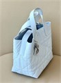 DIOR сумка Toujours гладкая кожа в клетку голубая серебро СК-01523