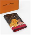 LV обложка на паспорт коричневая монограмма с принтом ОП-01021