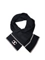 CHANEL шарф вязаный кашемир черный ШФ-00669