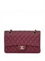 CHANEL сумка 25 см кожа икра вишневая золото СК-00945
