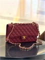 CHANEL сумка 25 см кожа икра вишневая золото СК-00945