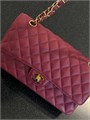 CHANEL сумка 25 см кожа икра вишневая золото СК-00945