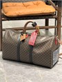 LV дорожная СУМКА KEEPALL 50см Коричневая с плечевым ремнем Канва Monogram ДС-1344