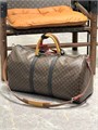 LV дорожная СУМКА KEEPALL 50см Коричневая с плечевым ремнем Канва Monogram ДС-1344