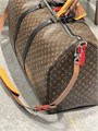 LV дорожная СУМКА KEEPALL 50см Коричневая с плечевым ремнем Канва Monogram ДС-1344