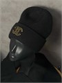 CHANEL набор шапка-шарф черная шерсть ШП-00562