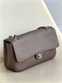 CHANEL сумка Maxi Flap 32 см кожа того коричневая маленькая серебро СК-01701