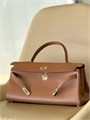 HERMES KELLY сумка 42 см Такса кожа свифт кэмел золото СК-01276