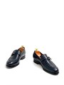 HERMES лоферы крокодил синие ОК-0022