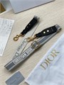 DIOR ремень для сумки текстиль белый с серой полосой тонкий РМ-8701