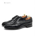 BRIONI туфли крокодил черные ОК-0030