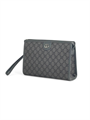 GUCCI борсетка серая канва монограмма НС-1998