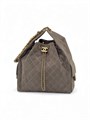 CHANEL сумка Hobo замша серая золото большая СК-00293
