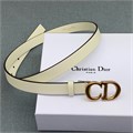 DIOR ремень кремовый узкий с золотой пряжкой CD РМ-9750