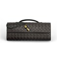 BV клатч коричневый золото СК-00295