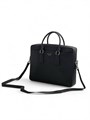 PRADA портфель кожа софьяновая черный логотип метал. буквы ПР-1419