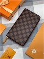 LV кошелек канва шашка большой коричневый фурнитура золото КЛ-1448