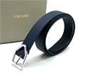 TOM FORD ремень синий пряжка серебро классика РМ-1841