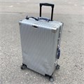 FENDI 65 см чемодан серебро с синими ручками ЧМ-1696