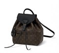 LV рюкзак коричневая монограмм черный клапан золото РК-00474