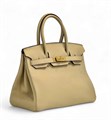 HERMES сумка Birkin кожа Того 30 см бежевая золото СК-00420