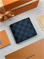 LV портмоне канва шашка серая с монетницей ПМ-1453