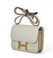 HERMES сумка Constance кожа Эпсом 18 см молочная фурнитура золото СК-00444