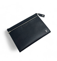LV папка А4 Клатч Pochette 24H черная кожа Тайга ПК-1578