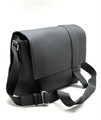 HERMES мессенджер с клапаном кожа Того хлястик черный МС-1266