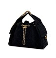 CHANEL сумка Hobo замша черная золото СК-00290