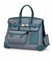 HERMES Birkin Cargo 35 см голубая СК-00402