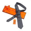 HERMES галстук черный ГЛ-00100